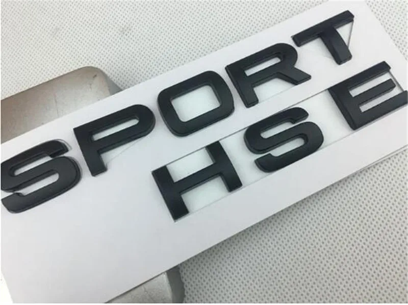 Prata do Emblema do Emblema Novidades Styling Boa Qualidade 3d Sport Hse Sporthse Rear Bota Gloss Matt Preto Auto Adesivo 100 Pcs Car 11 3D SPORT HSE SPORTHSE Rear Bota Gloss