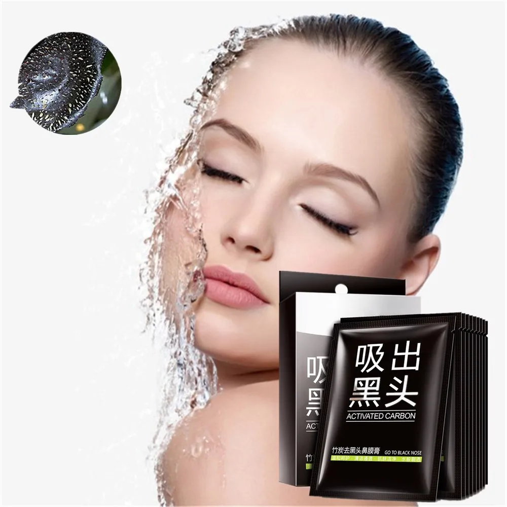

10pcs Face Care Black Mask facial mask Blackhead Remover Peeling Acne skin Treatments mascara remove dots Perfect effect