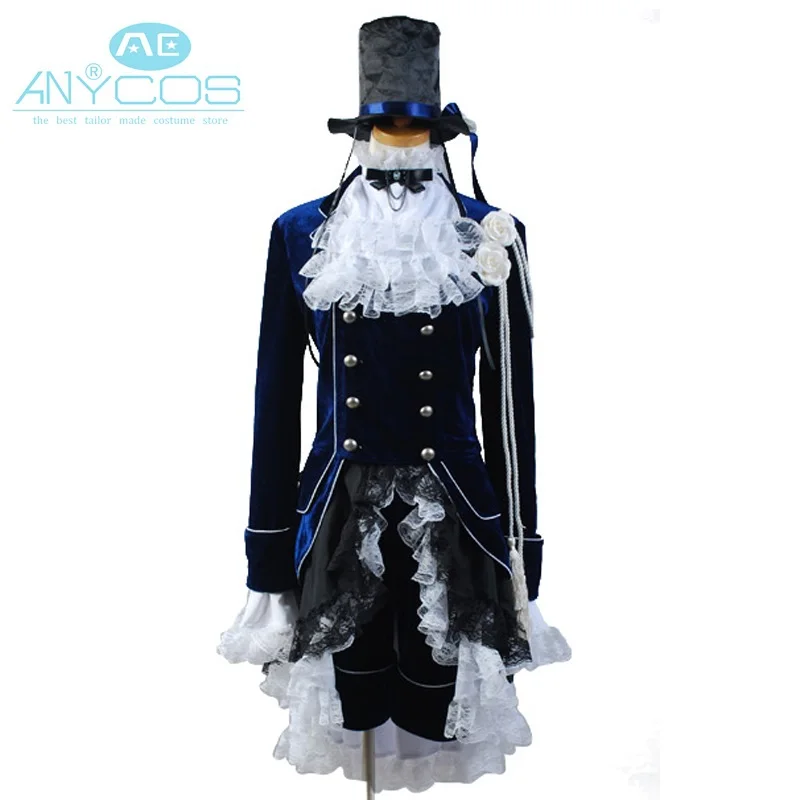 Black Butler Ciel Uniform Coat Shorts Shirt Hat Anime Halloween Cosplay Costumes For font b Women