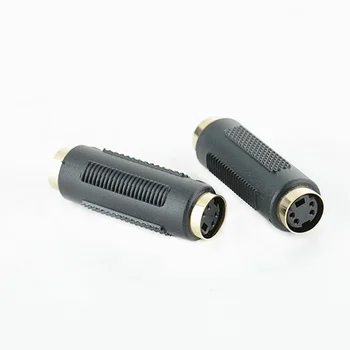 

30pcs/lot S-Video Female to Female Mini Din 4 PIN Composite Cable Adapter