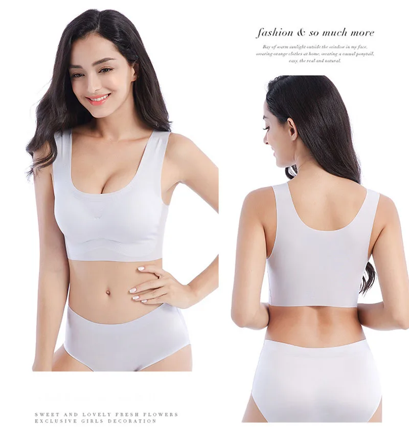 Jerrinut Seamless Plus Size Bra One Piece Push Up Underwear Women's Bra Sexy Lingeries Bralette Bra Large Size Everyday BH16