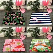 INS 100*160 см Европейский стиль Фламинго коврики с принтом противоскользящие водонепроницаемые коврики для кухни, спальни, ванной комнаты, прихожей Впитывающий Коврик