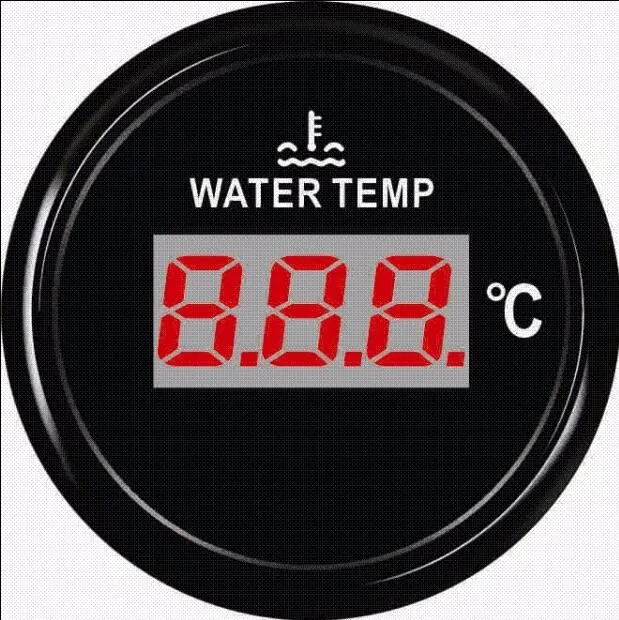 1 шт. 52 мм Цифровой Датчик температуры воды измерители температуры для авто лодки 9-32 В с подсветкой и датчиком - Цвет: M14X1.5