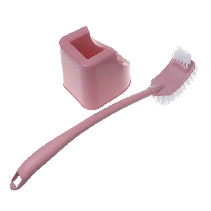 1 Set Practical Lavatory Brush Toilet Brush & Holder Set Bathroom Accessories 1 Set Practical Lavatory Brush Toilet Brush & Holder Set Bathroom Accessories