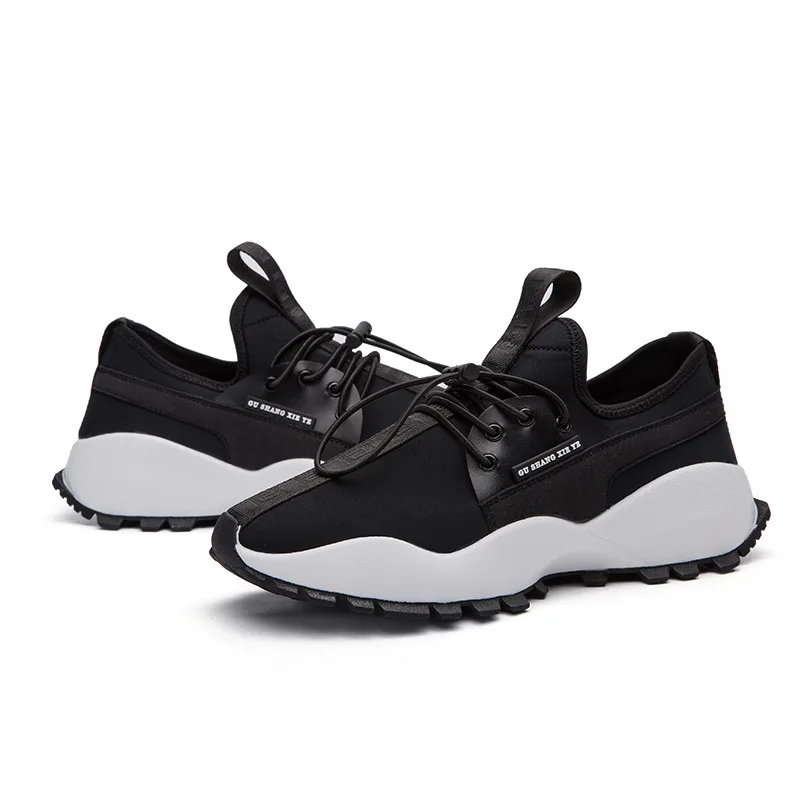 Qualidade Lazer Homens De Casuais on Slip Antiderrapante Plataforma Black Sapatilhas Das skid Anti Sheos H731 Sapatos Malha Com Alta Elástico Plana Novos UwqZdU