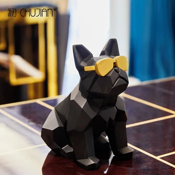 

Nordic Geometry Creativity Resin Minitures Taxidermy Animals Home Decoration Accessories Contracted Desk Decoration