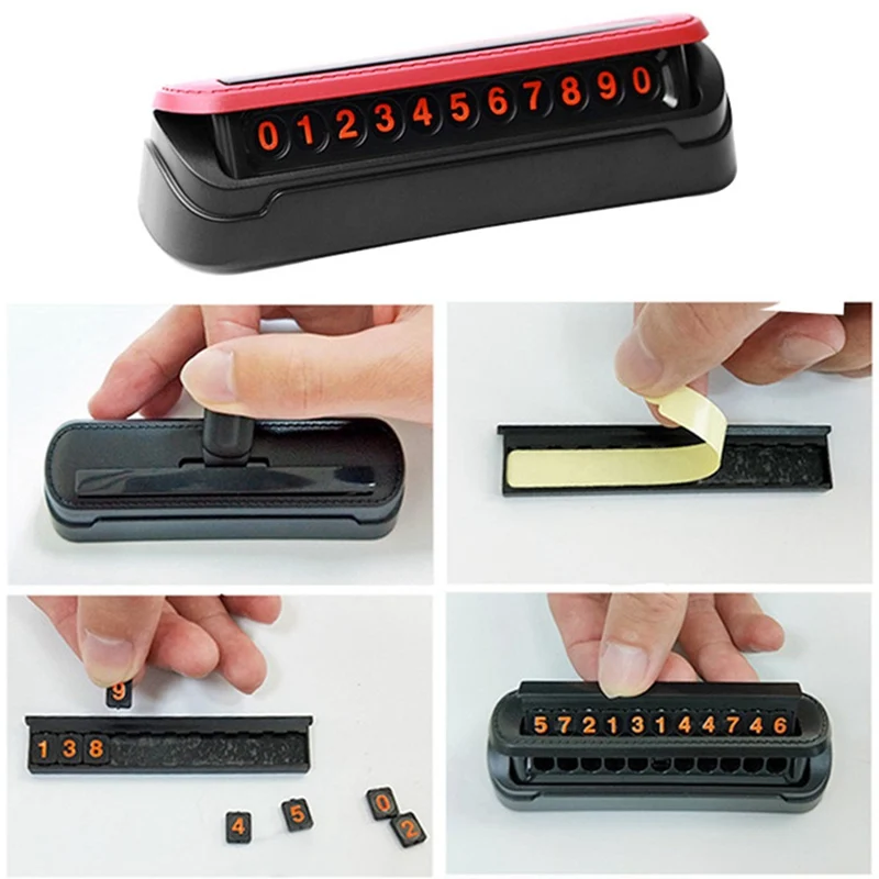 Car Temporary Parking Card Plate Car Phone Number Card Plate Car