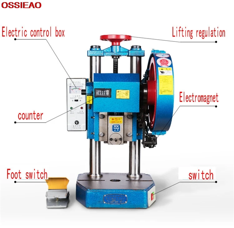 JB04-0.5T ножной переключатель/Двухкнопочный переключатель рабочего стола пресса мини-пуансон пресса пробойник ручные прессы Электрический мини