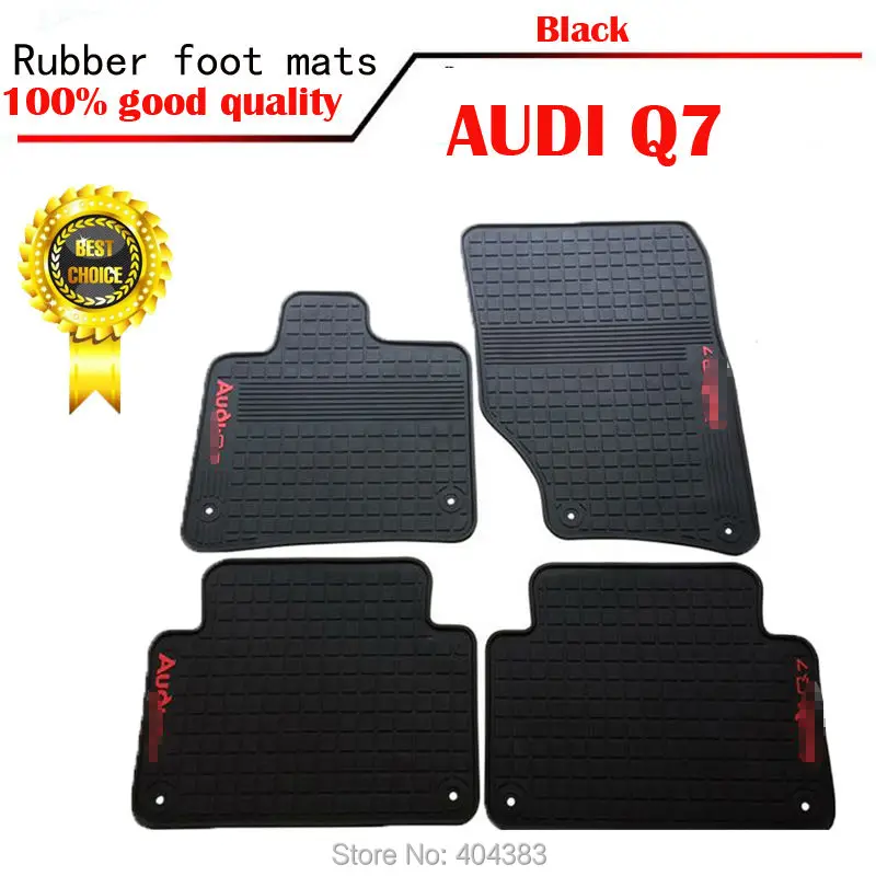 

DHL TNT SHIPPING Anti-skid Custom Rubber car Floor Mats Waterproof rubber foot pad carpet floor liner for AUDI A6 Q7 Q3 A4L