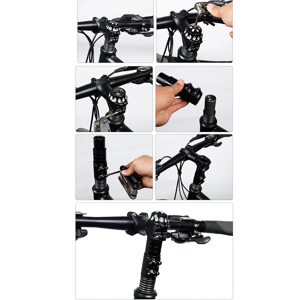 Bicycle Handle Adapter Extender Tube MTB Cross Bike Height Sports Outdoors Cycling Accessories Black Handlebar #3S26 (18)