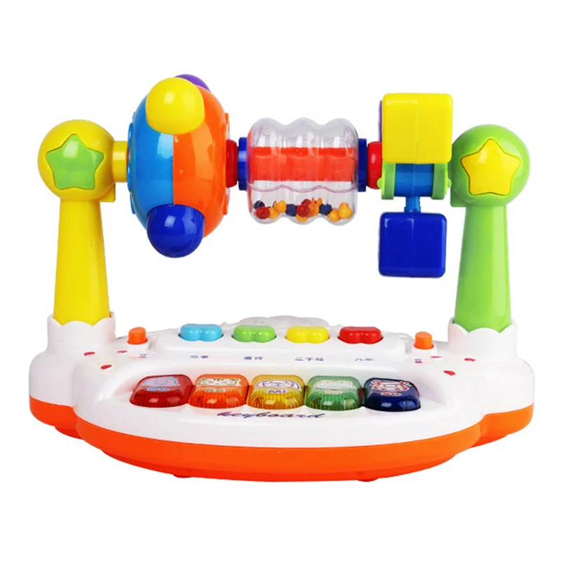 Пианино для детей развивающие игрушки музыкальное Пианино музыкальные игрушки Музыкальные инструменты для Детское фортепиано Enfant - Цвет: Прозрачный