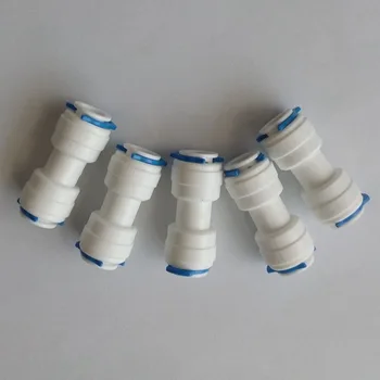 

5pcs 3/8" X 1/4" OD Tube RO Water Reverse Osmosis Aquarium System Straight Reducing Union Connector Fitting