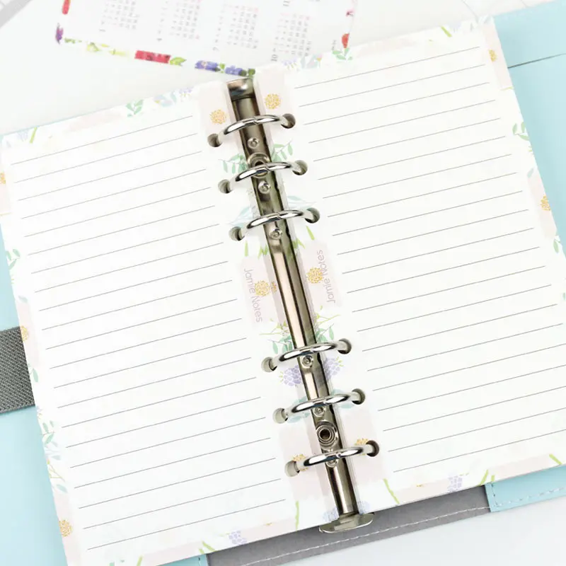 

Yiwi Creative Flower A5 A6 Planner Line Filler Pages 40 Sheets Spiral loose leaf Pages