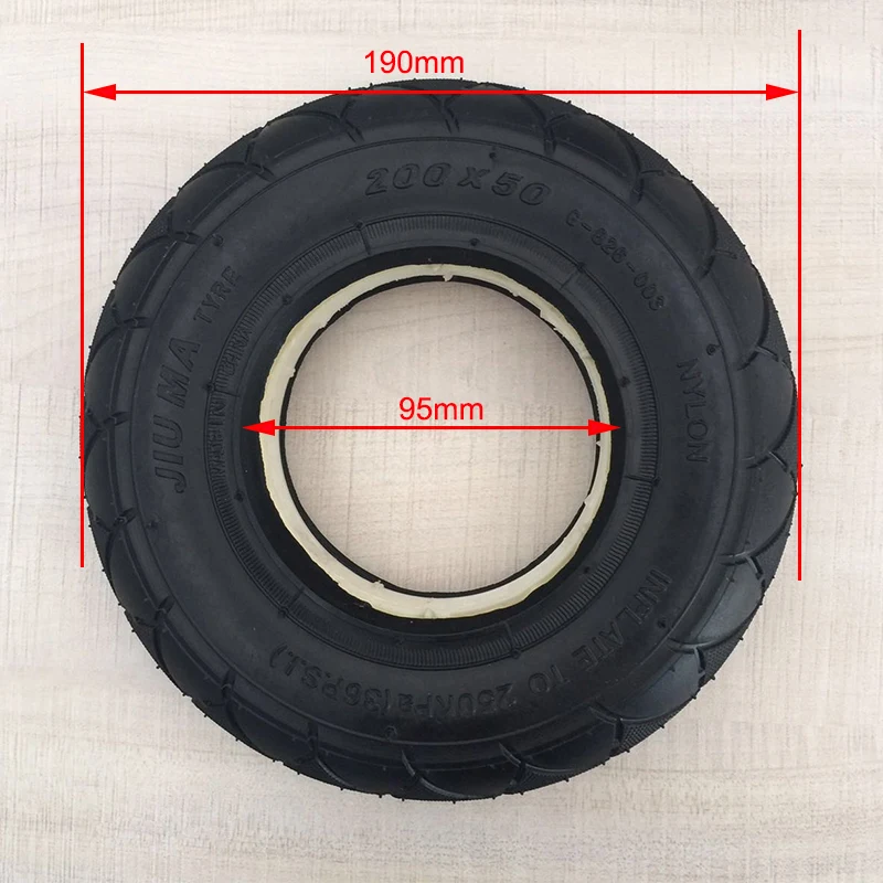 

Solid Tire 200X50 Fits Gas Scooter Electric Scooter Vehicle 200 X 50