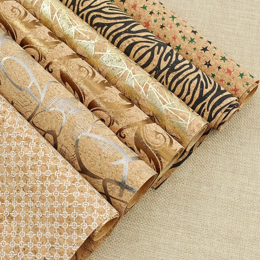 Lychee 29*21cm Cork Fabric Wear Resistant Waterproof Vintage Soft Fashion Retro Stripe Table Profession Crafts | Дом и сад