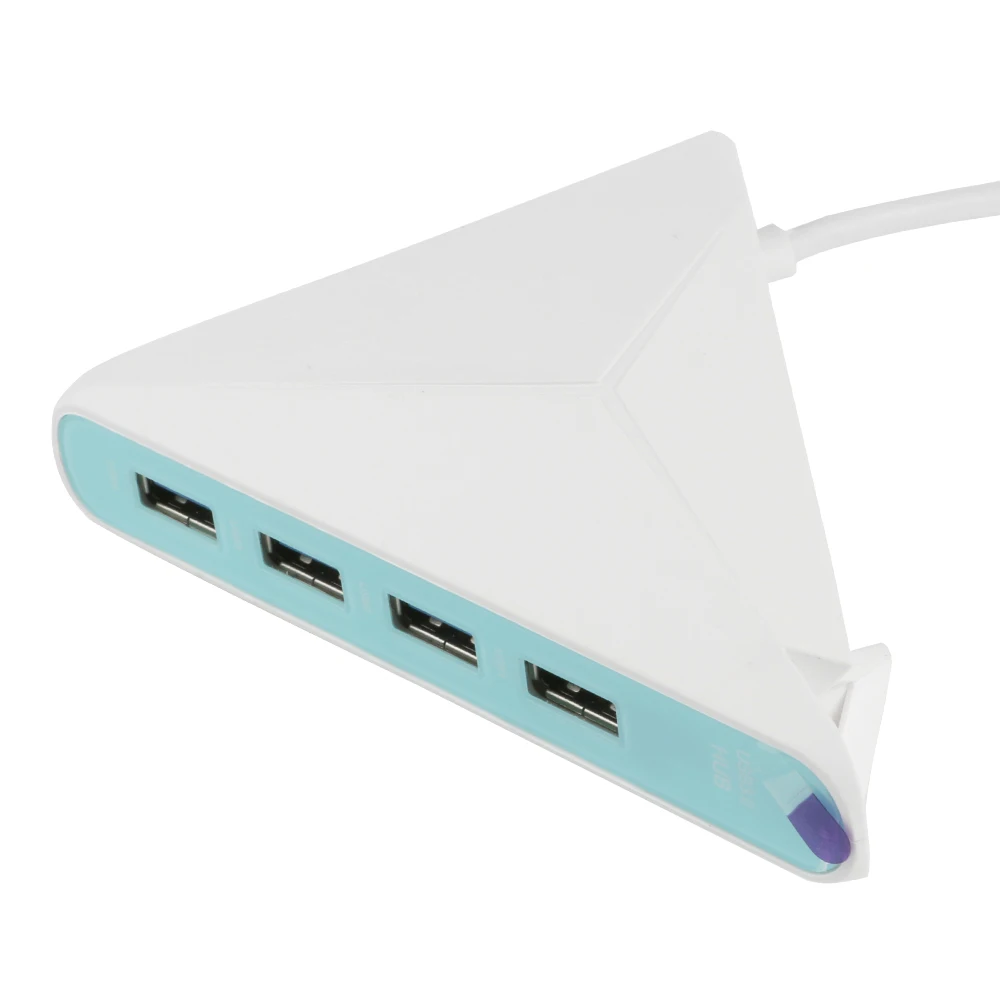 New HC220 Triangular Highspeed 4 Ports USB 3.0 Combo Fast Charger Nightlight HUBin Sim Card
