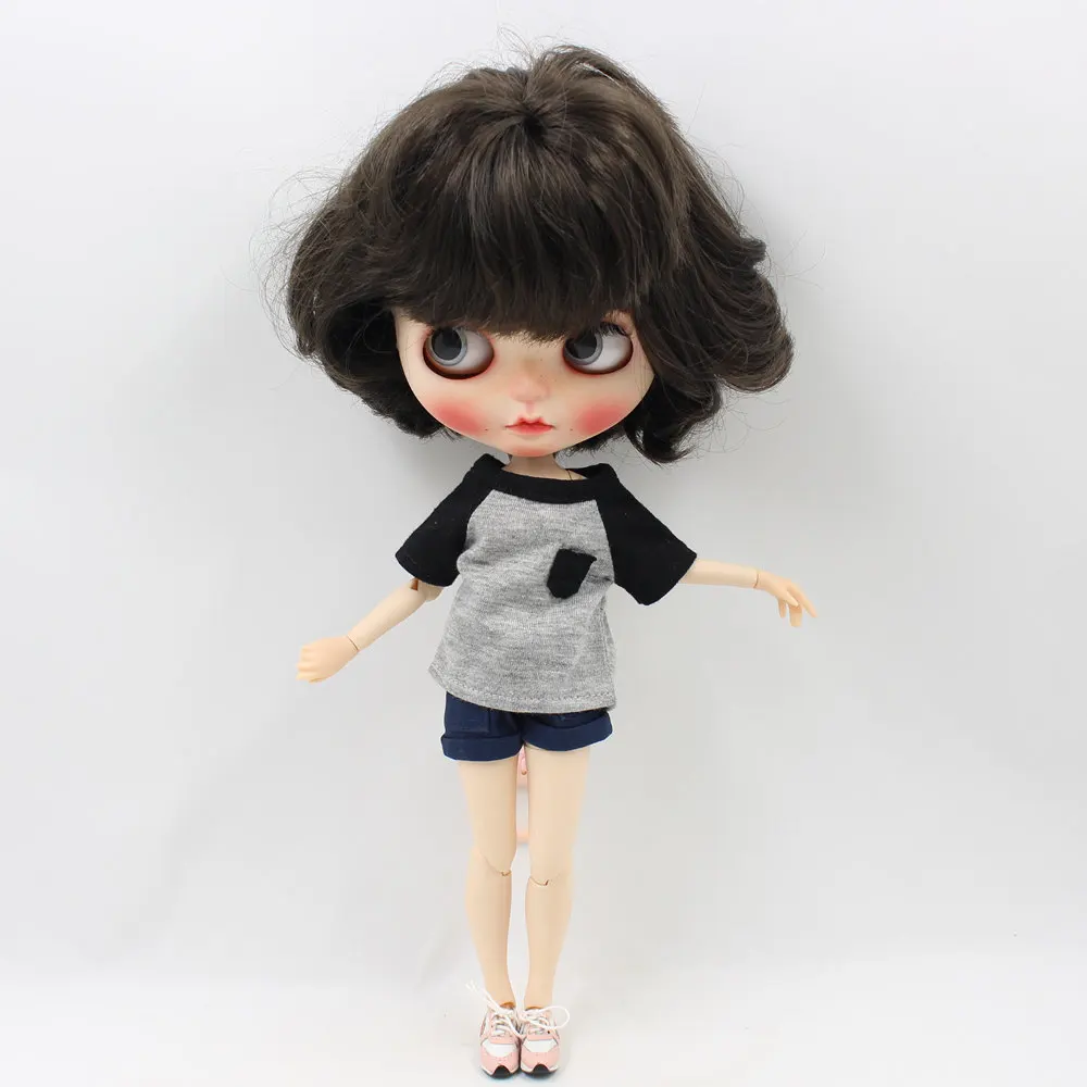 Наряды для Blyth doll, рубашка большого размера и штаны, озорной и милый костюм для 1/6, azone BJD pullip licca