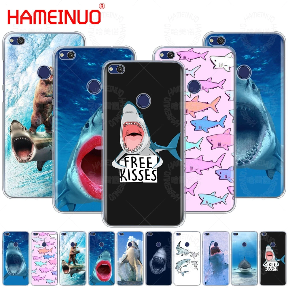 HAMEINUO чехол для телефона с изображением морских китов акул рыб huawei Ascend P7 P8 P9 P10 P20 lite