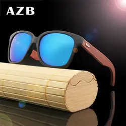 Новинка 2017 года новые мужские ретро имитация древесины солнцезащитные очки обувь для мужчин и женщин роскошный деревянный ручной работы