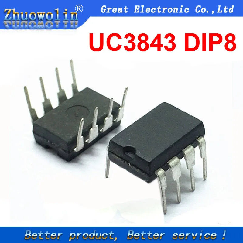 20pcs/Lot UC3843 UC3843AN KA3843AN DIP 8-in Integrated Circuits from ...