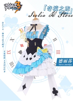 

Theresa Honkai Impact 3 Cosplay Costume Wonderland Trip Theresa Apocalypse cosplay costume maid dress
