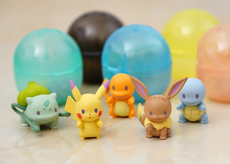 Takara Tomy Покемон 4 стиль ПВХ Аниме фигурки Пикачу белки Bulbasaur Cubone Мини мультфильм