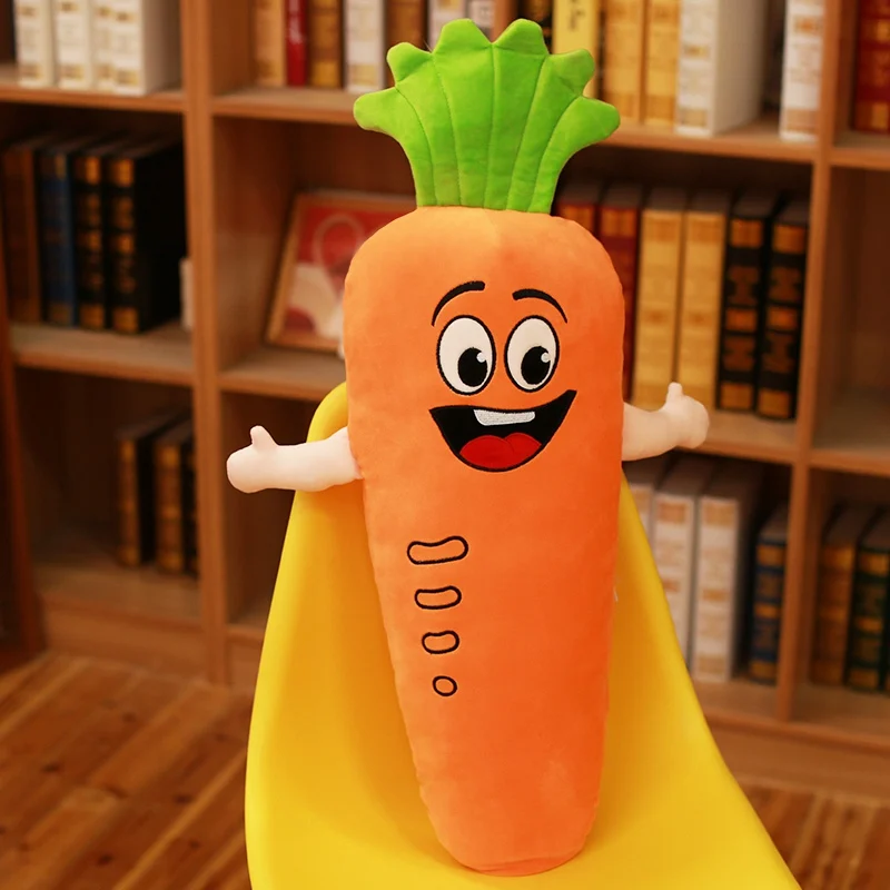 Miaoowa 1pc 45cm Cretive Simulation Plush Toy Stuffed Carrot Stuffed With Down Cotton Super Soft Pillow Creative Gift For Girls