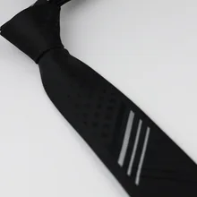 Для мужчин костюм Галстуки Дизайн пограничной черный с серебром плед Stripes галстук микрофибры узкий галстук 6 см Сорочки выходные для мужчин свадебные галстук