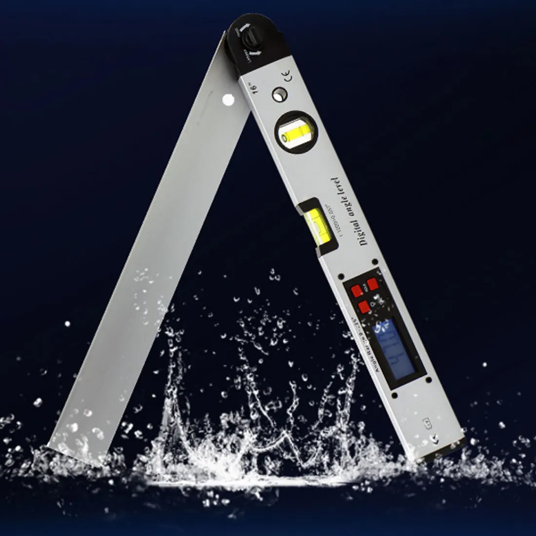 

0-225 degree Digital Angle Finder Level Inclinometer Protractor Meter Electronic Spirit Indicator Bubble Vial Tester Ruler 400mm