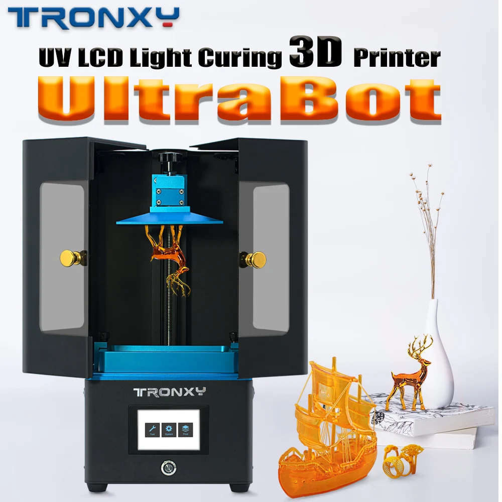 Tronxy Новый ЖК 3d принтер УФ смоляный светильник лечение DLP/lcd Impresora настольное