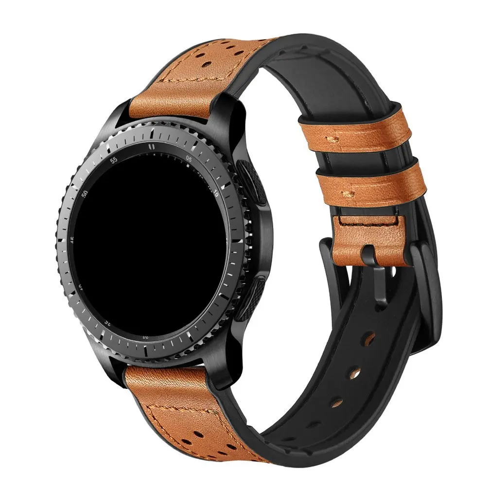 Универсальный ремешок для часов из искусственной кожи Samsung gear S3/Huami 2/Huawei Watch Pro