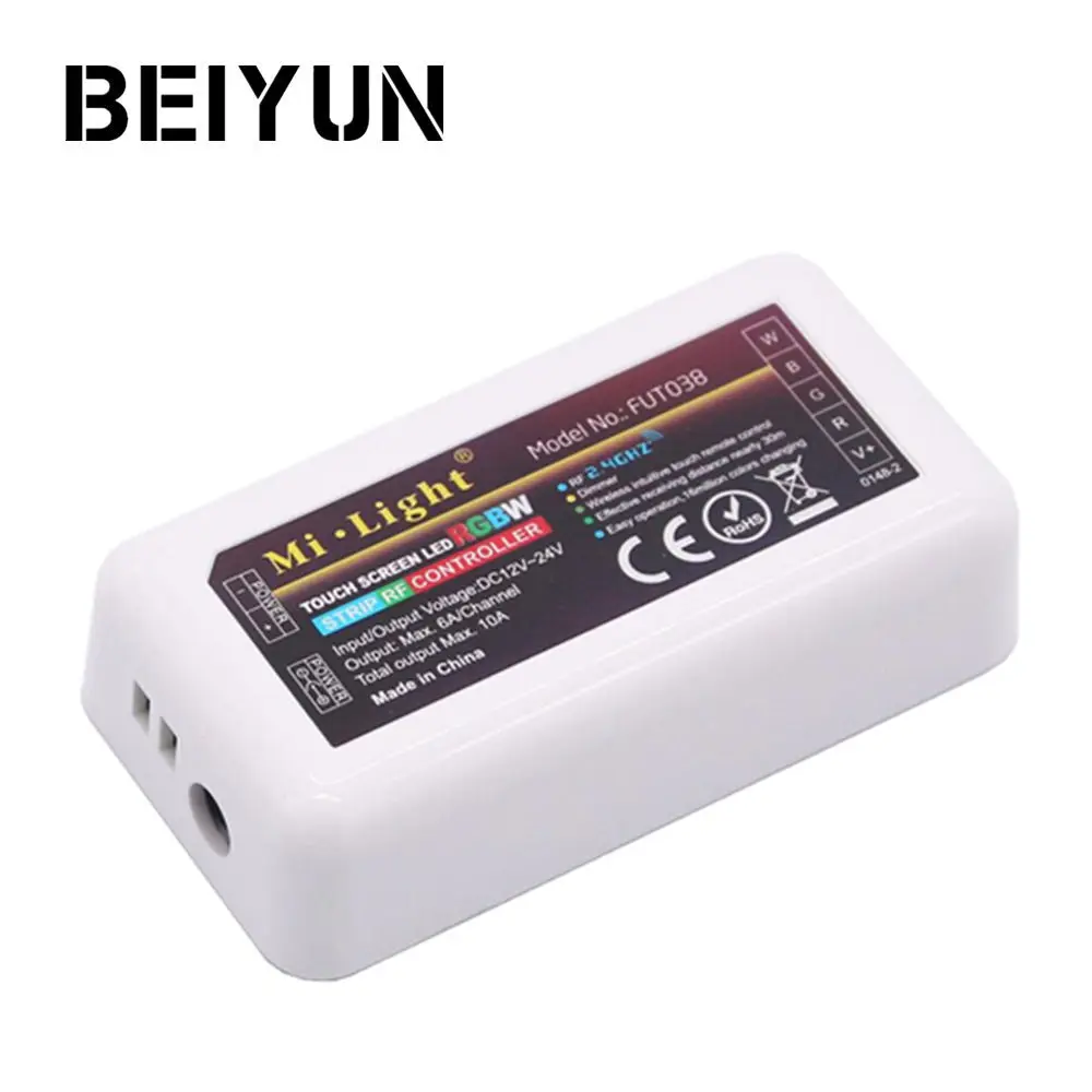 

DC 12V - 24V 2.4G Wireless RF RGBW LED Controller Dimmable For RGBW LED Strip 5050 Via Mi Light 2.4G Remote Control