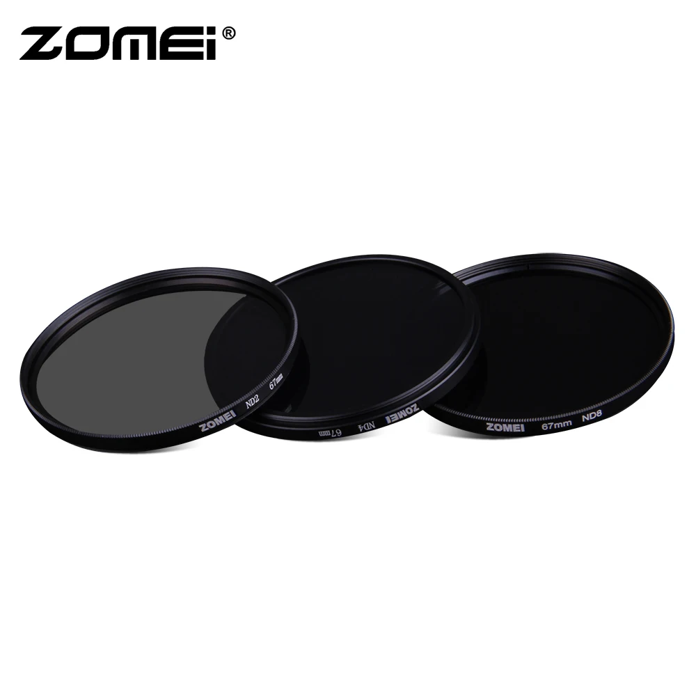 

Zomei Neutral Density Camera ND Filter set kit 52mm 58mm 62mm 67mm 77mm 82mm ND2 ND4 ND8 for SLR DSLR Camera Lens Glass