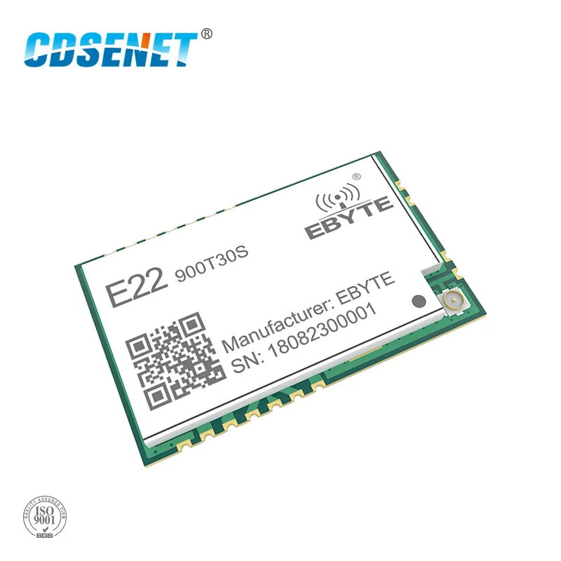 SX1262 LoRa 868MHz 915MHz 30dBm SMD беспроводной приемопередатчик E22-900T30S IPEX отверстие для штампа 1W дальние расстояния TCXO передатчик приемник