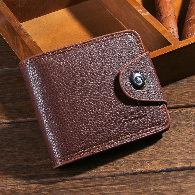 2018 Fashion Men Wallets short Mens Wallet with Coin Pocket Small Money Purses New Design Dollar ...