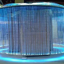 1500 м/диаметр рулона: 1 мм Мерцающая Флэшка точка ПММА пластик высокой яркости оптоволокно торцевого свечения оптический кабель для DIY потолочного звездного освещения