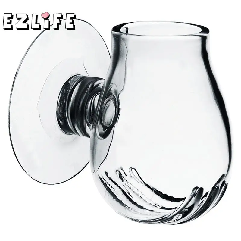 

Glass Feeding Cup Fish Feeder Brine Shrimp Eggs Red Worms Food for Aquarium G01579