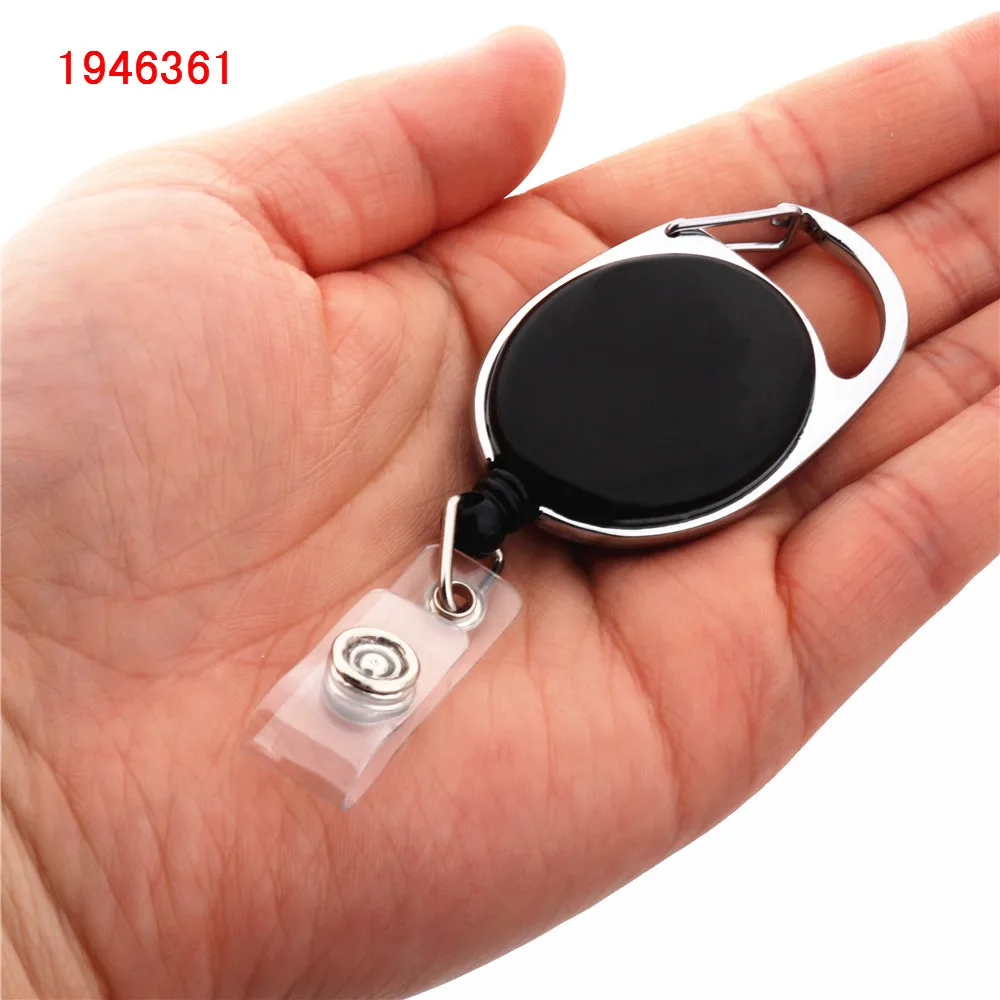 Retractable Id Card Badge Holder Reels Clip  Retractable Pull Chain Reel  Id - Badge Holder & Accessories - Aliexpress