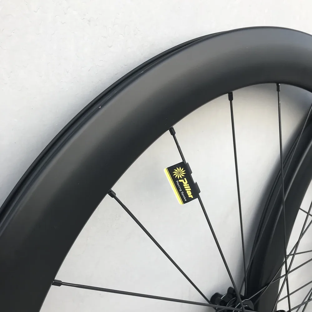 Discount Winow 2019 carbon cyclocross wheels 6 bolts straight pull 50mm tubular tubeless clincher road disc brake carbon road wheels 5