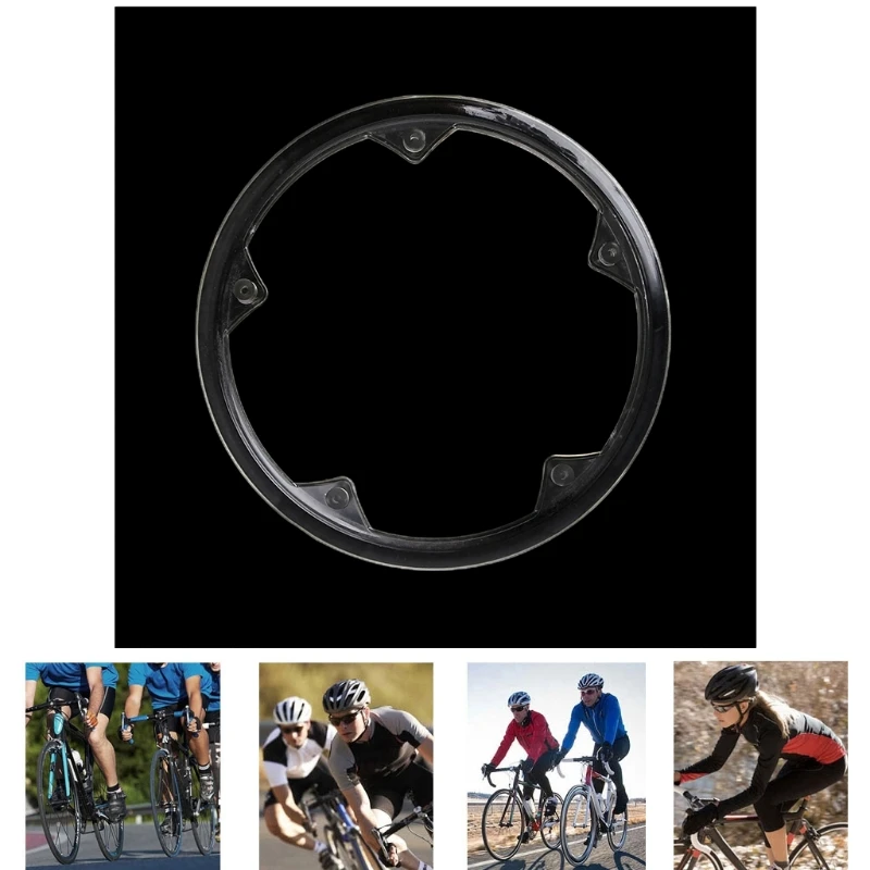 5 Holes Bike Bicycle Crankset Cap Protect Chain Wheel Cover Guard Plastic