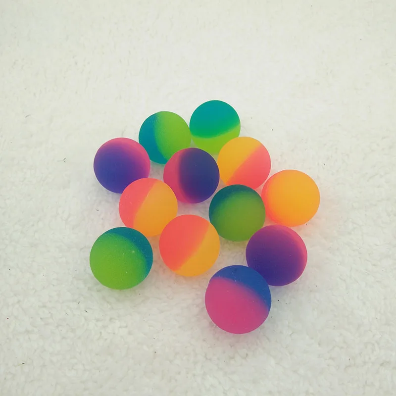 Резиновая прыгающие шарики двойной цвет прыжки мяч для детей пинбол игрушки для купания ребенка спортивные игры эластичные жонглирование