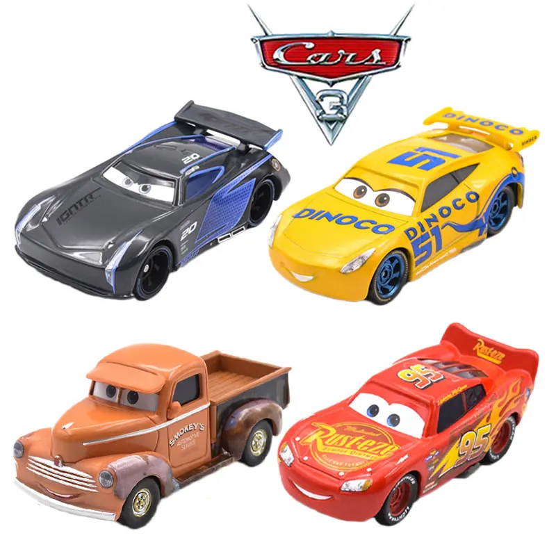 Disney Pixar Cars 3 Lightning McQueen Jackson Storm 1:55 масштаб литой металлический сплав модель милые