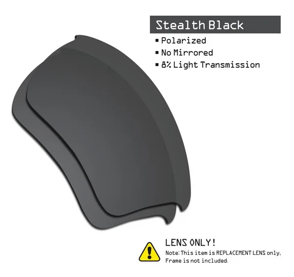 SmartVLT поляризованные Сменные линзы для солнцезащитных очков в стиле полукуртки Окли 2,0 XL-несколько вариантов - Цвет линз: Stealth Black