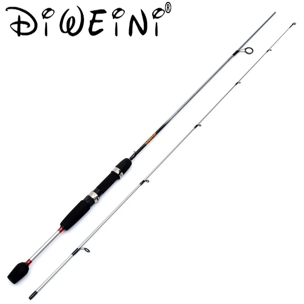 

High Carbon Fiber 1.8M Casting Spining Fishing rod 1/64-1/8oz Portable Lure Fishing Rods