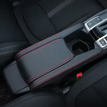 Автомобильная центральная консоль, декоративный кожаный чехол, аксессуары для салона автомобиля для Honda Civic