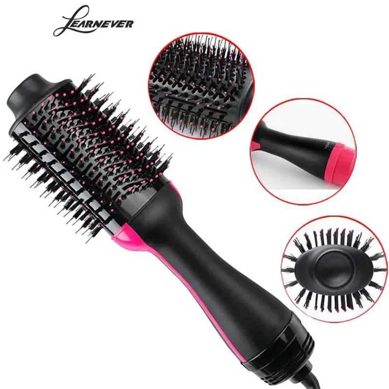 

1Pcs US/EU Plug Salon One Step Professional Hair Infrared Dryer Straightener Volumizer Styler 10cmx32cm HMQ2099