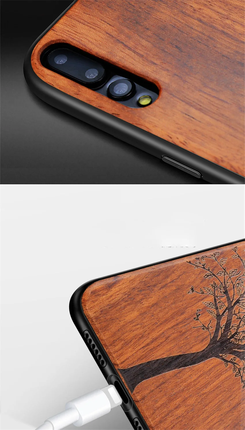 Carved Wood Case For Huawei P20 Pro Shockproof  TPU Bumper Cover For Huawei P20 Lite Case Wood Shell P20 Pro (8)
