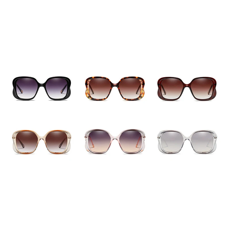 KEITHION Oversized Sunglasses Women Luxury Transparent Gradient Sun Glasses Big Frame Vintage Eyewear UV400 Glasses for Lady