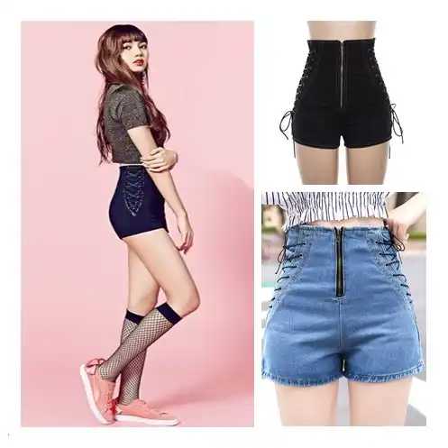 Kpop韓国有名人ブルーのセクシーなハイウエストスリム女性の夏新韓国ストリート原宿デザインジッパーデニムショーツ ショートパンツ Aliexpress Kpop韓国有名人ブルーのセクシーなハイウエストスリム女性の夏新韓国ストリート原宿デザインジッパーデニムショーツ ショートパンツ Aliexpress