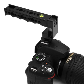 

OOTDTY Universal Cold / Hot Shoe Handle Grip Load Low Angle Shooting DSLR Camera for Canon/Nikon/Sony/Pentax
